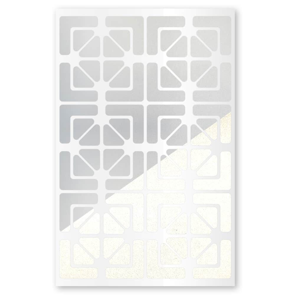 Reflexsticker Light Winkel in Weiß auf Stickerbogen