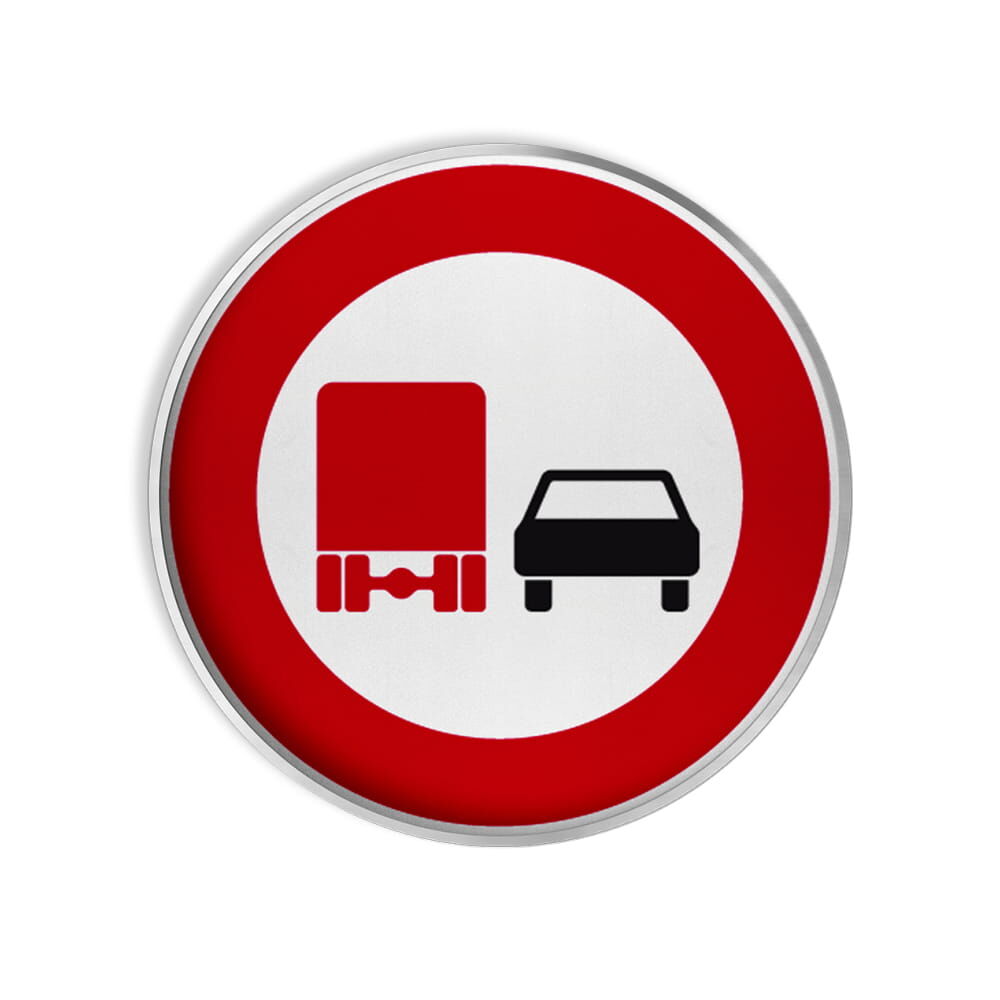 VZ 277 Überholverbot für Kraftfahrzeuge über 3,5 t VZ 277 Überholverbot für Kraftfahrzeuge über 3,5 t