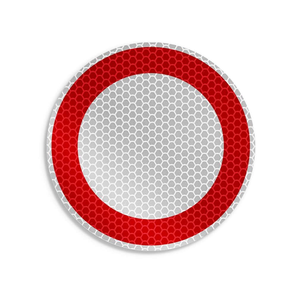 Verbotsschild VZ 250: Durchfahrt für Fahrzeuge aller Art verboten, reflektierend, Ø 10 cm
