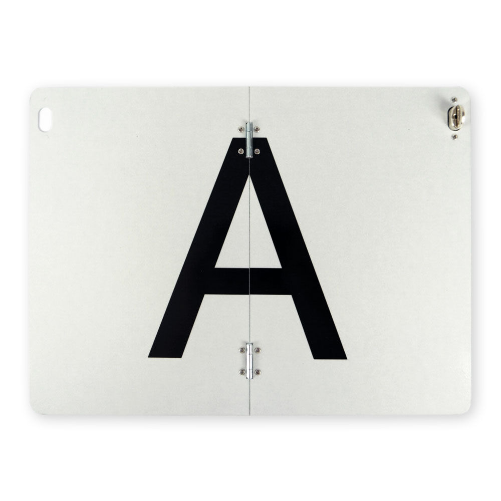 A-Schild, vertikal klappbar, Stahlblech, ohne Kantenschutz