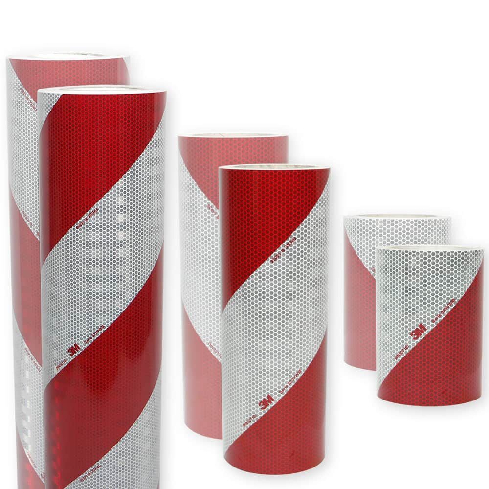 3M 823i Warnmarkierung: Rollen unterschiedlicher Breite, rot/weiß reflektierend