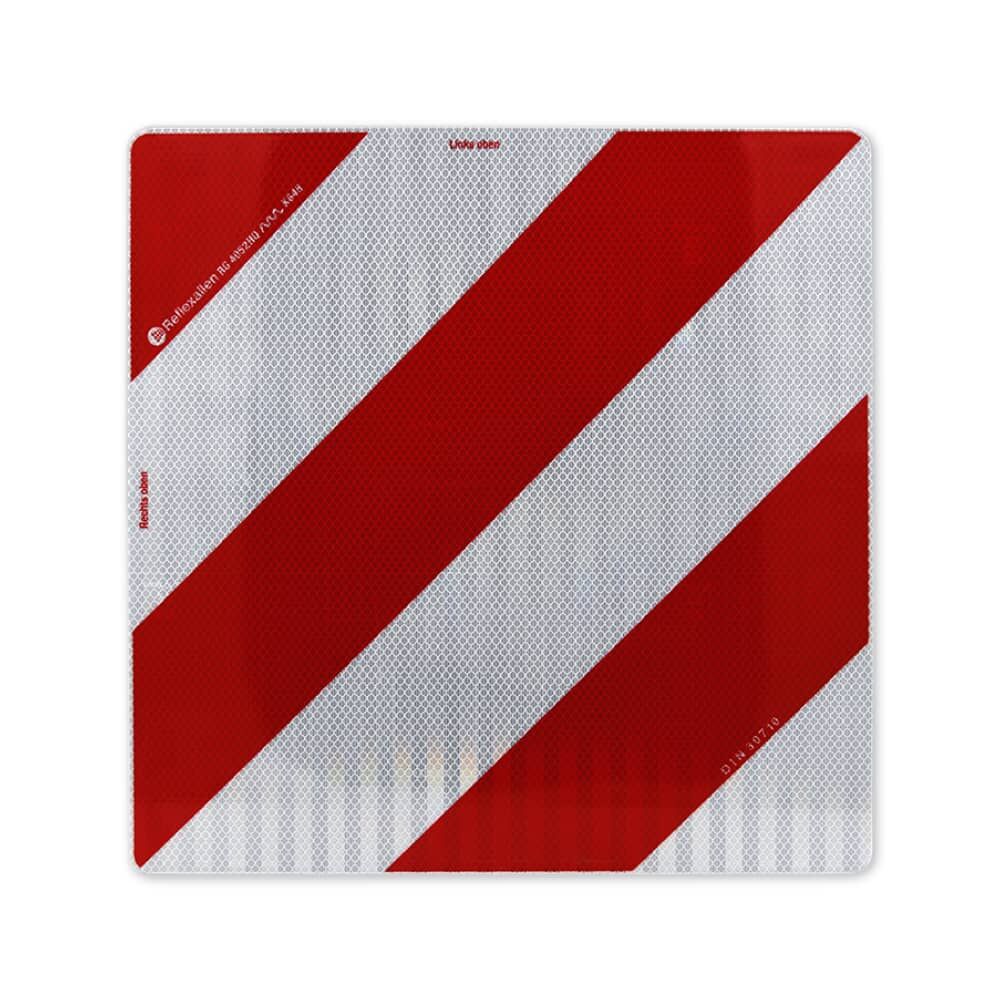 Parkwarntafel rot/weiß mit diagonalen Streifen, Vorderseite