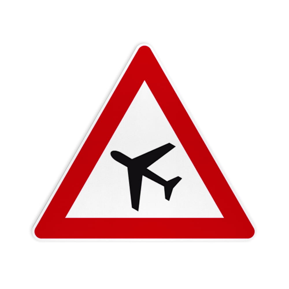 VZ 101-10 Flugbetrieb, Aufstellung rechts VZ 101-10 Flugbetrieb, Aufstellung rechts