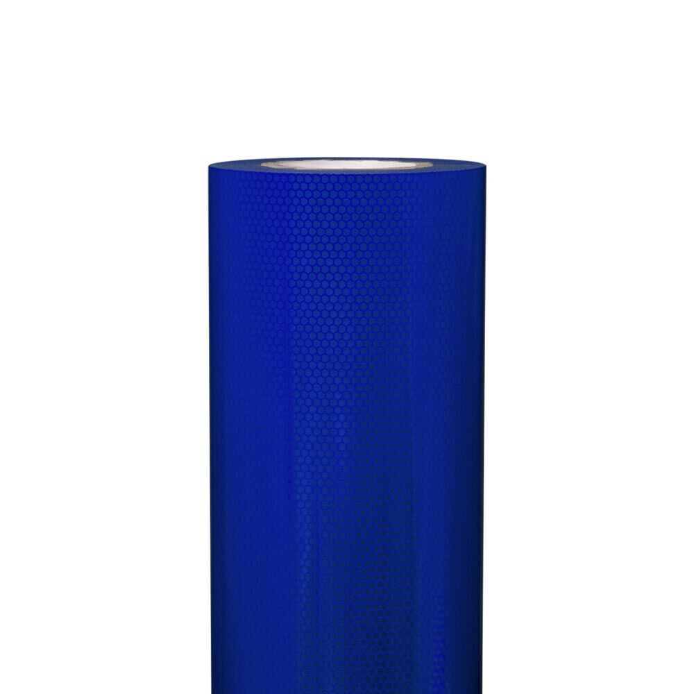 Blaue ORALITE 5910-Rolle (610 mm), frontale Ansicht der Reflexfolie