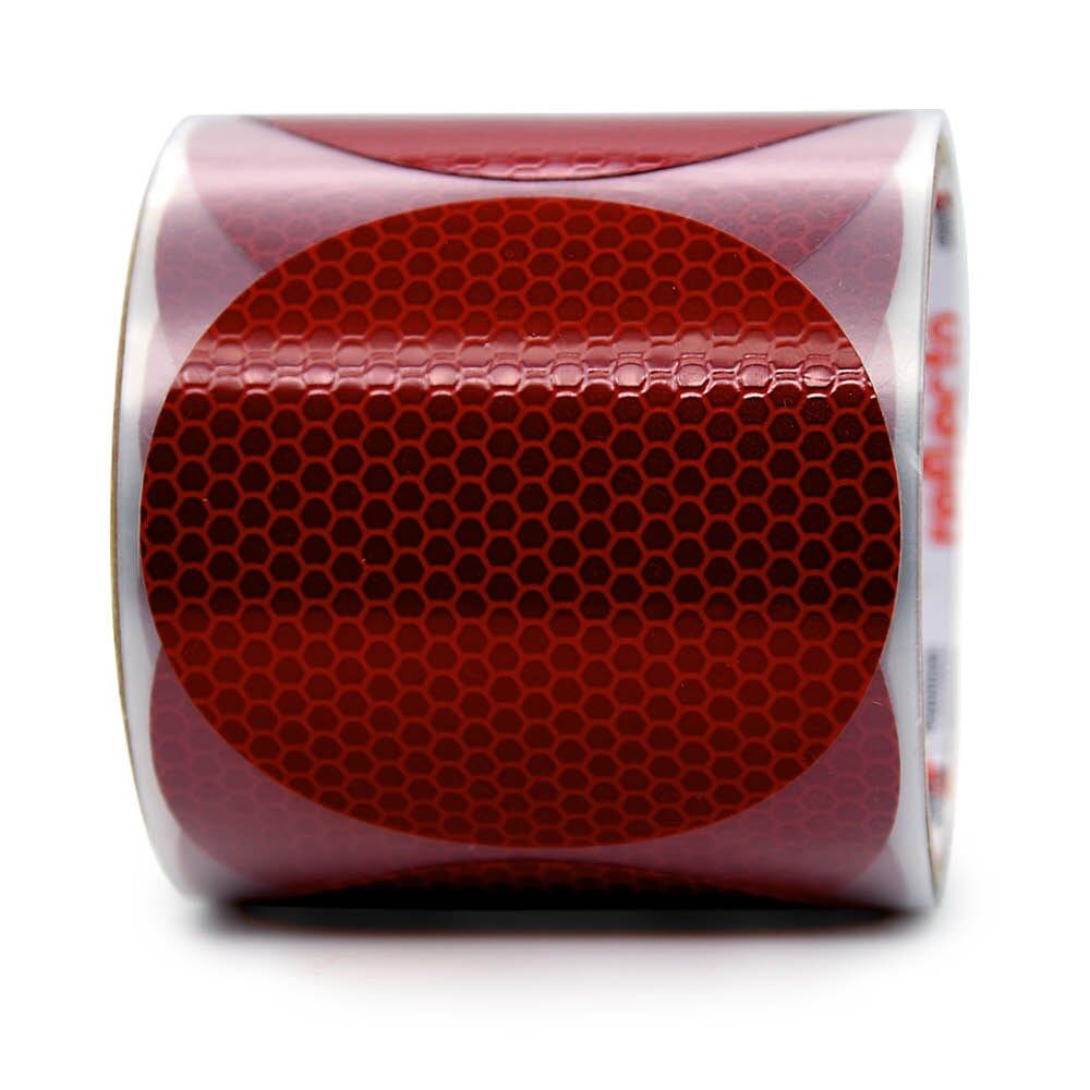 Rolle selbstklebender reflektierender roter Kreise aus ORALITE 5810 für Schranken