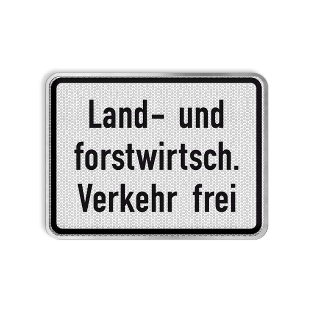 VZ 1026-38 Land- und forstwirtschaftlicher Verkehr frei