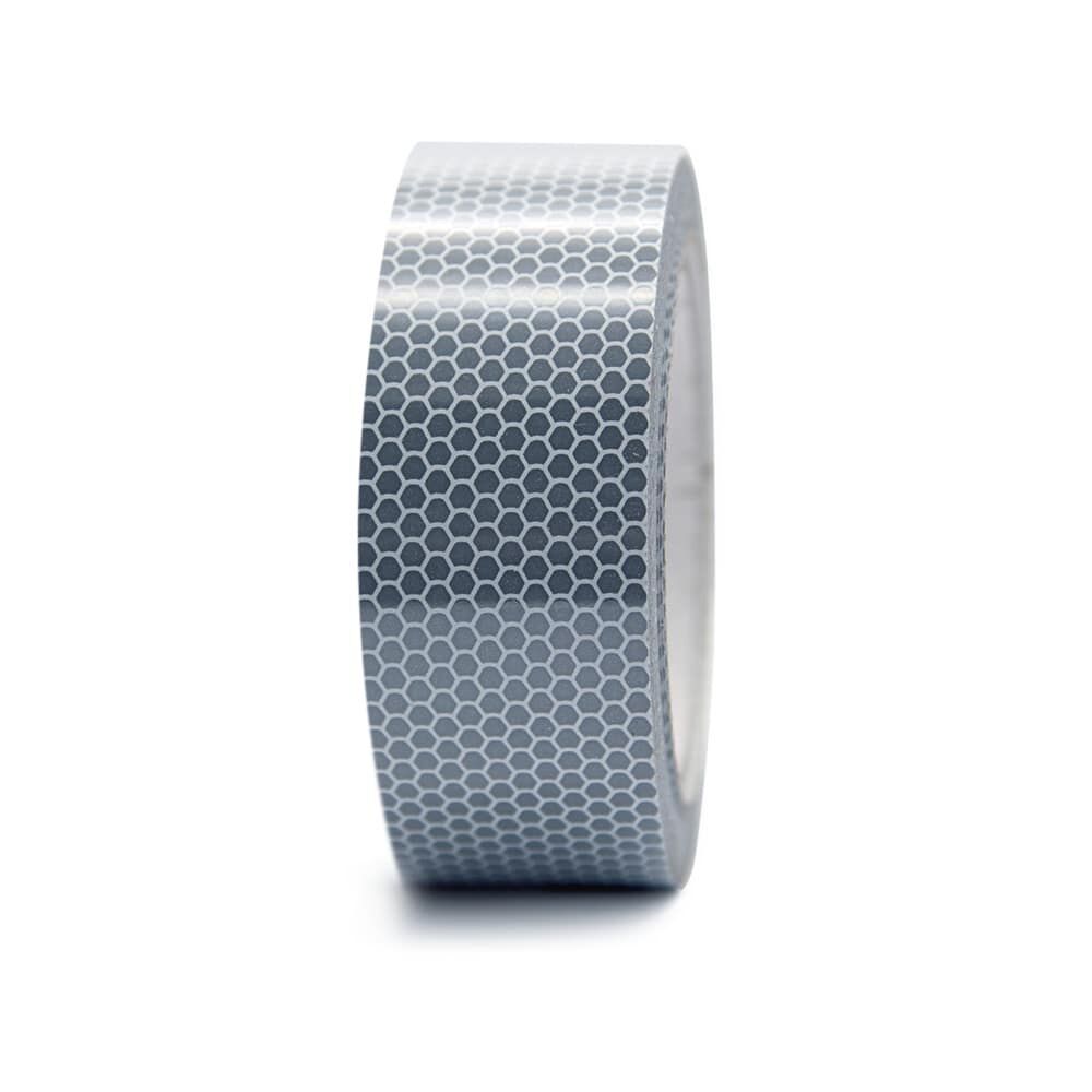 Rolle Reflektorband in weiß, 40 mm mit Wabenstruktur für Bahnsignale