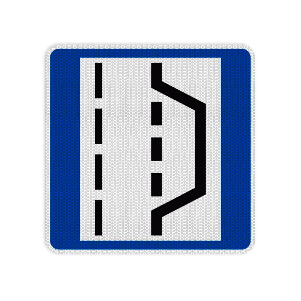 VZ 328 Nothalte- und Pannenbucht RA 2 420 x 420 mm 3 mm Dibond