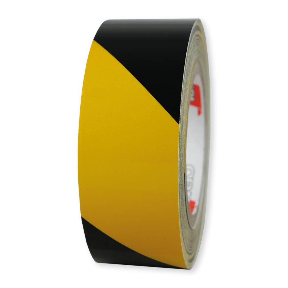 Einzelne Rolle Orafol ORALITE 5431 Industrie-Warnfolie schwarz-gelb, 50 mm, rechtsweisend