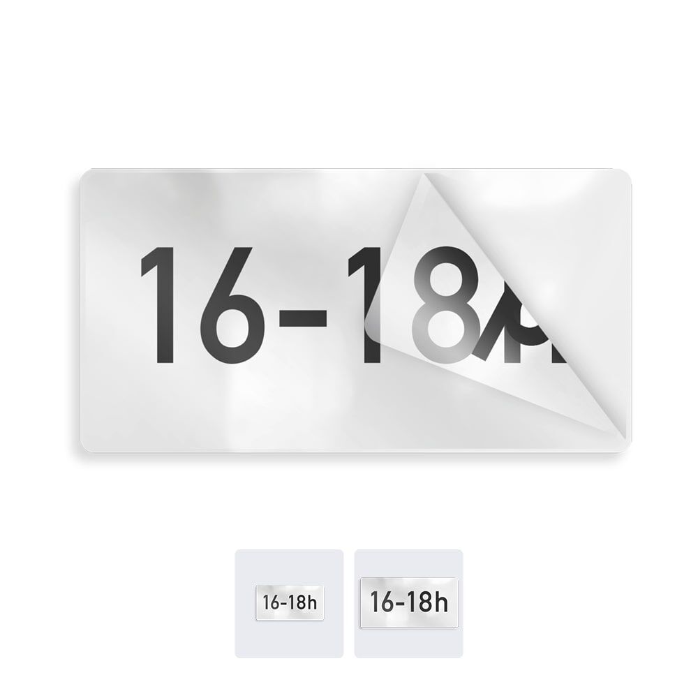 Overlay für Verkehrszeichen zur zeitlichen Beschränkung, erhältlich in zwei Größen