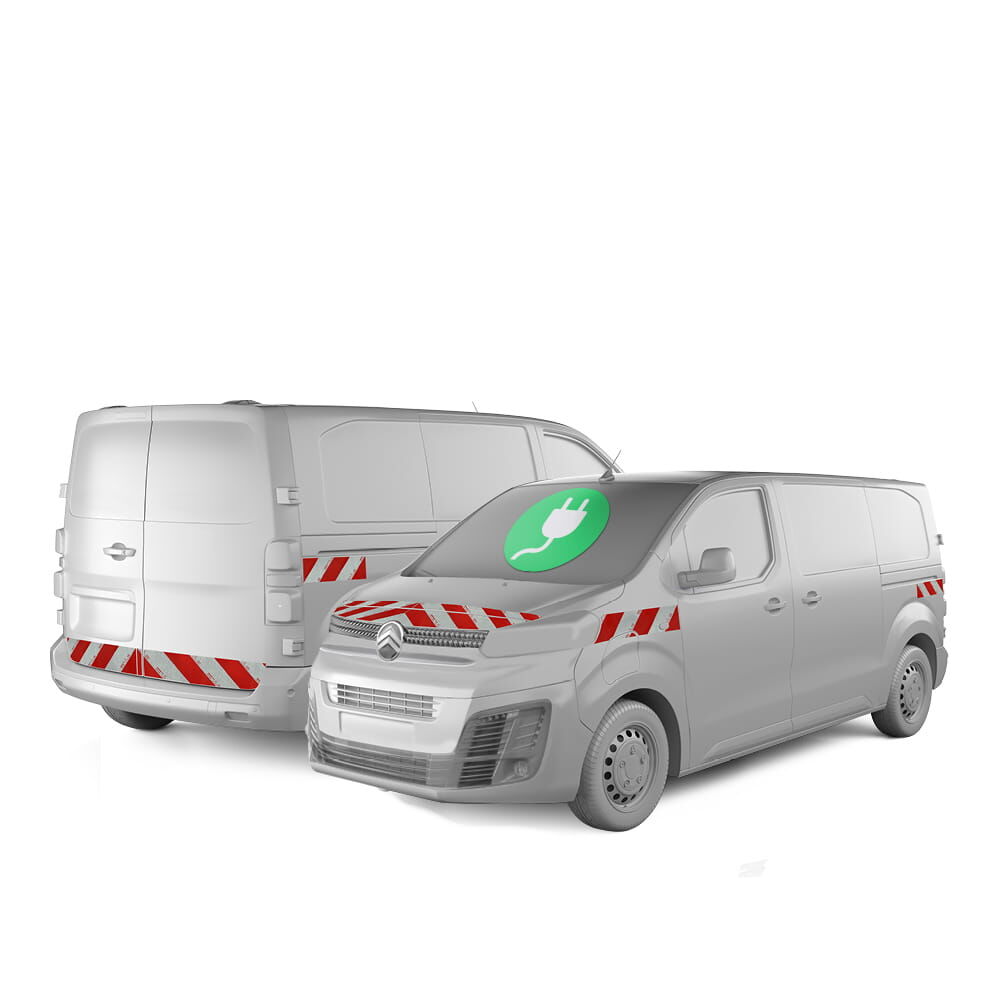 Citröen E-Jumpy (L2/L3) Warnmarkierung ab 01-2024 Komplettsatz