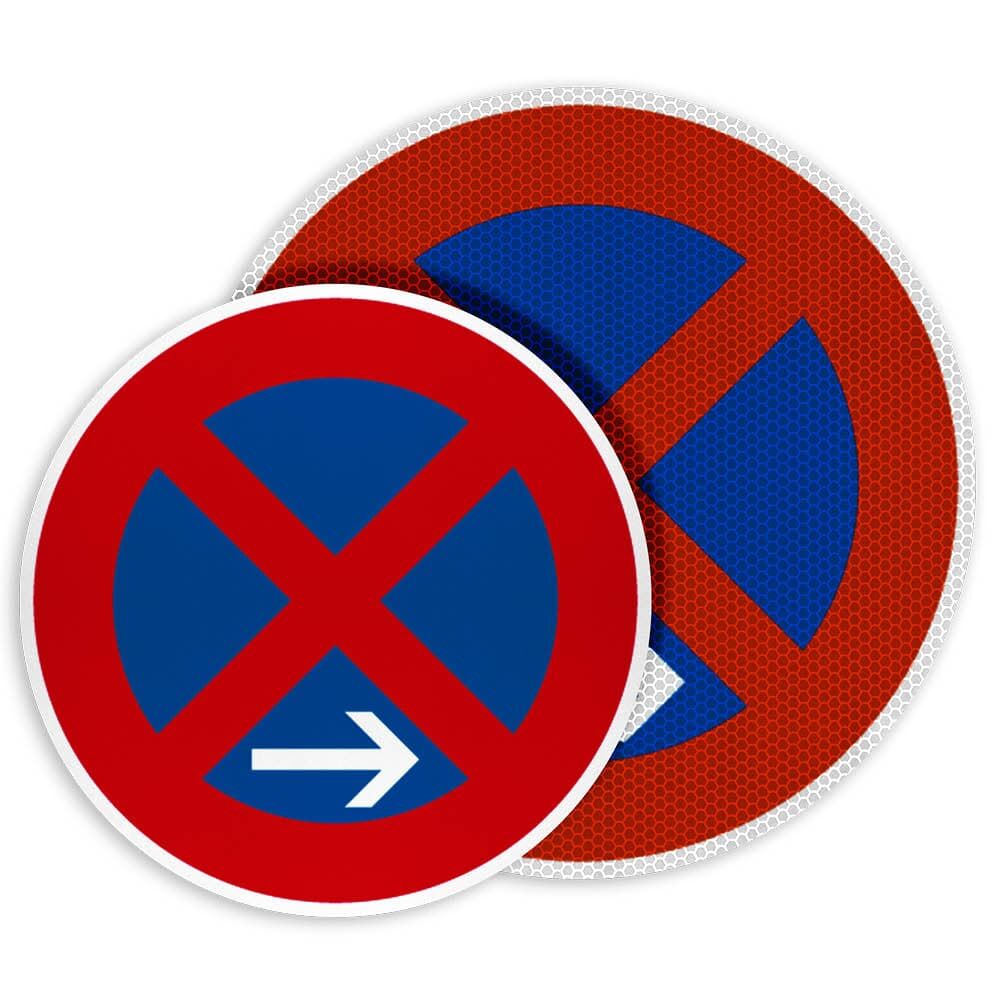 Sign Face VZ 283-20 Absolutes Haltverbot Ende rechts