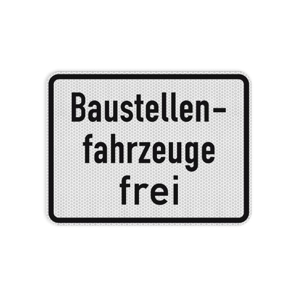 VZ 1028-30 Baustellenfahrzeuge frei RA 2 315 x 420 mm 3 mm Dibond
