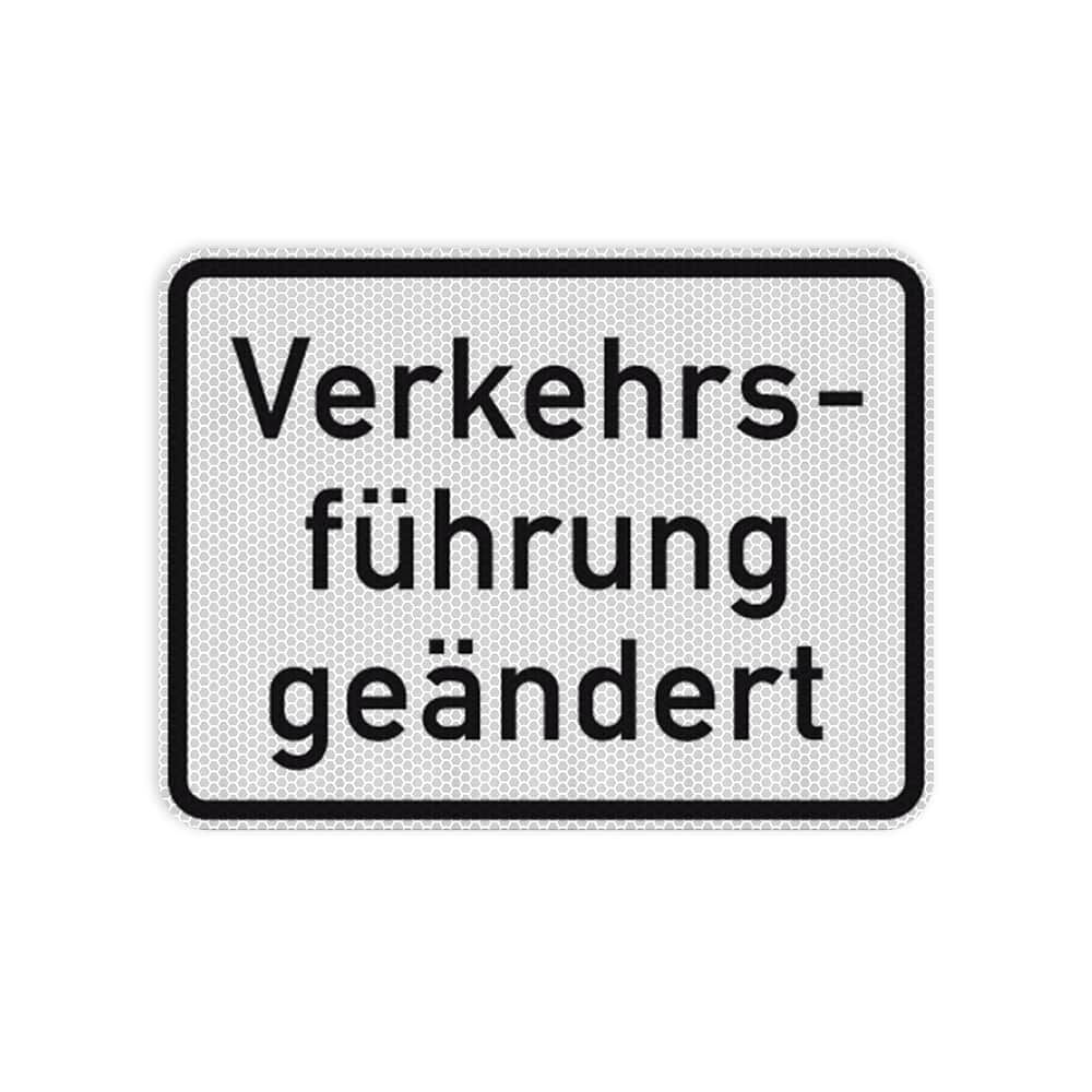 VZ 1008-31 Verkehrsführung geändert RA 2 315 x 420 mm 3 mm Dibond