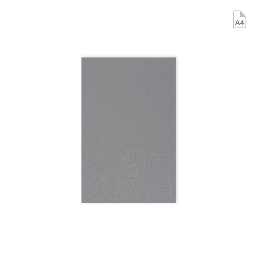 Zuschnitt A4 ORALITE Superlens 3000, silbergraue Vorderseite