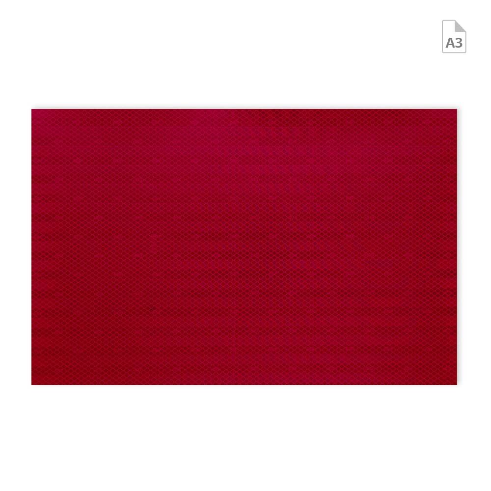 Zuschnitt 3M Reflexfolie 3430 DIN A3 rot