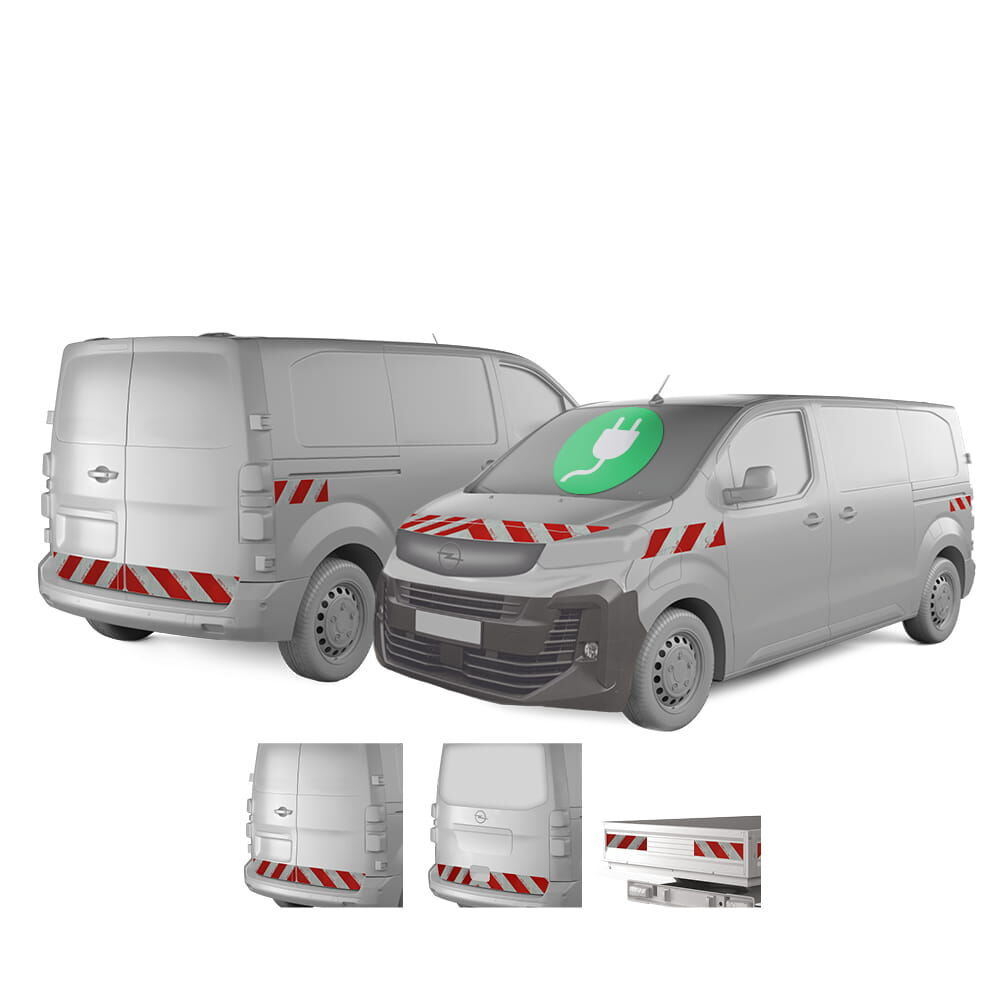 Opel Vivaro Electric ab 2024 mit Variantenvorschau zwischen Hecktür, Heckklappe und Pritschenmodell