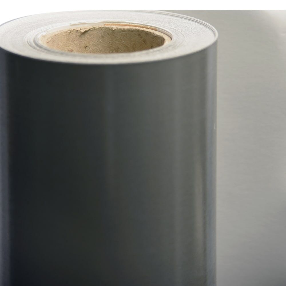 3M Scotchlite 8725 Rollenmaterial, Seitenansicht mit homogener grauer Reflexoberfläche