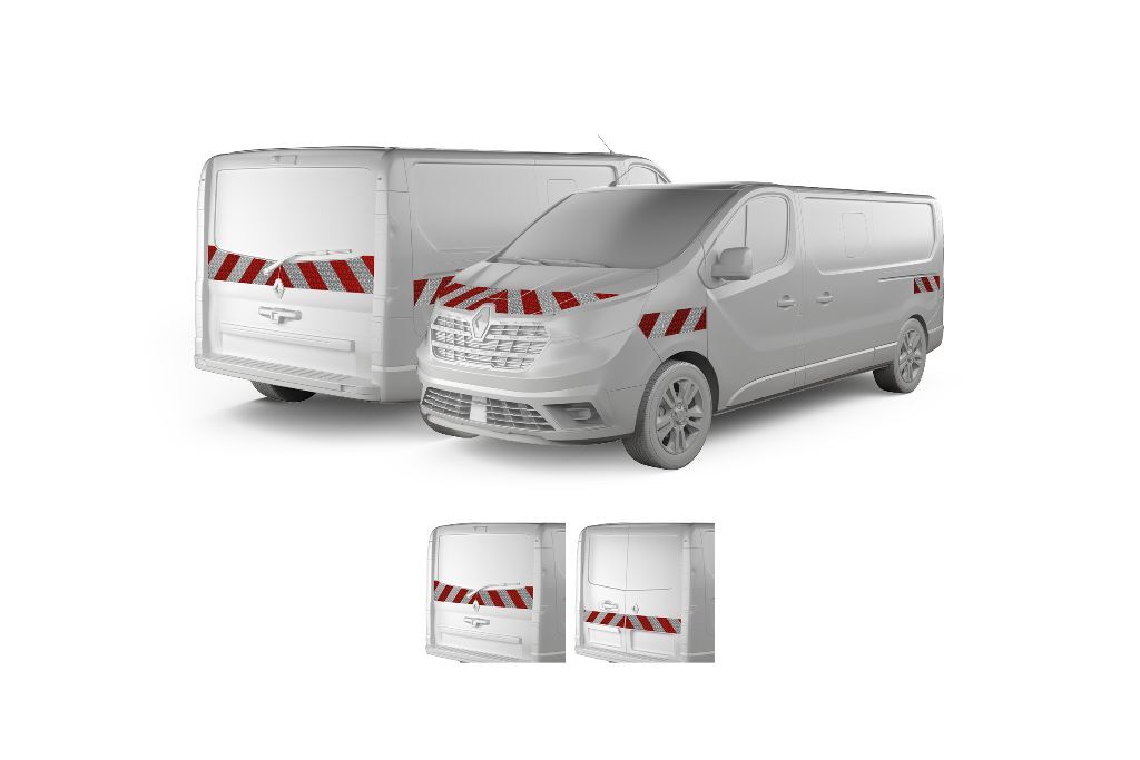 Renault Trafic ab 2022  mit Variantenvorschau zwischen Hecktür und Heckklappe
