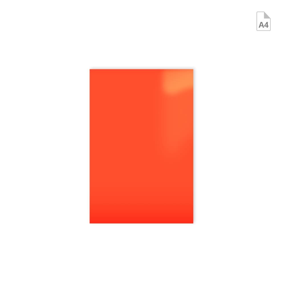 Zuschnitt Orafol ORACAL Fluorfolie 7510 Premium DIN A4 orangerot