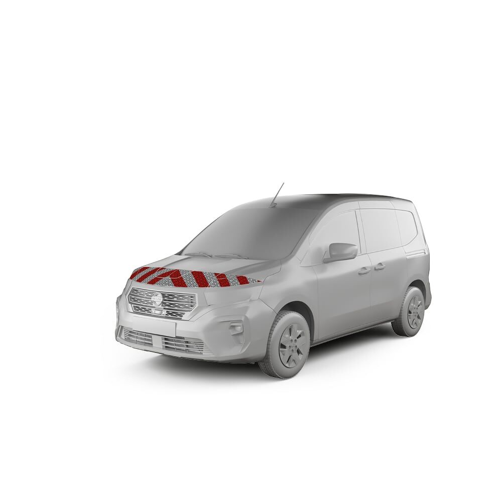 Nissan Townstar Warnmarkierung Frontmarkierung Hecktür