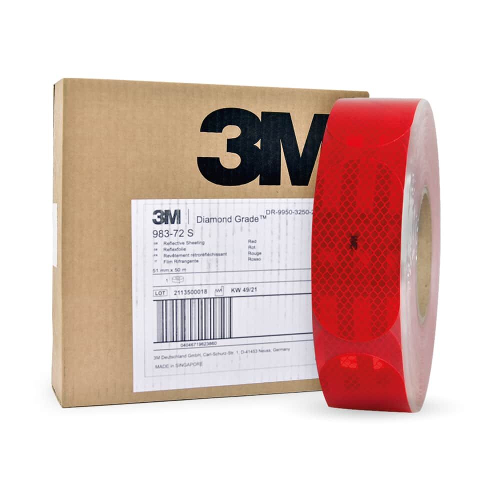 3M Tanker Sticker 983S-72 rot 50 mm x 50 m