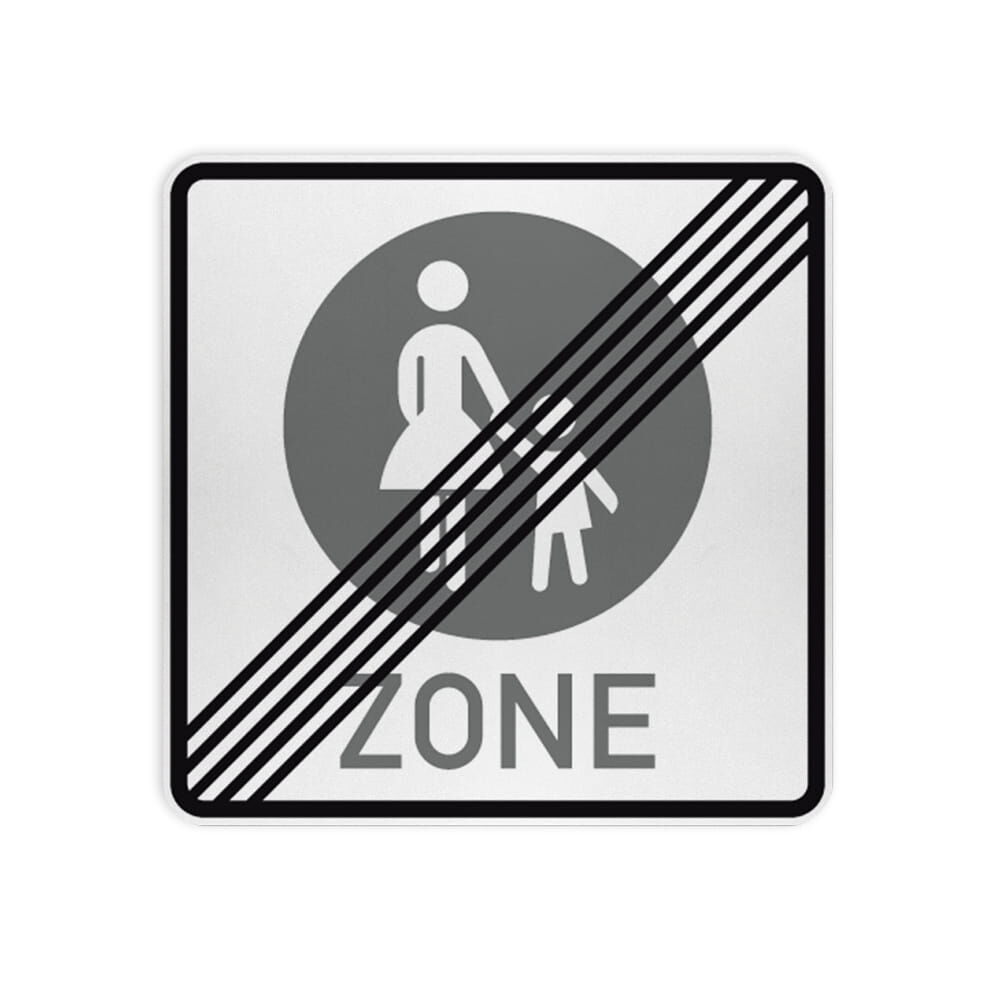 VZ 242.2 Ende einer Fußgängerzone VZ 242.2 Ende einer Fußgängerzone