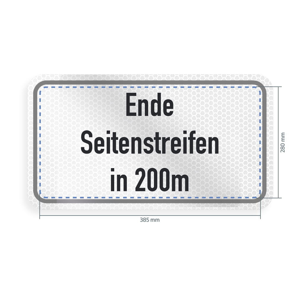 Transperentes Overlay mit Beispieltext, dreizeilig, Maße 385×280 mm