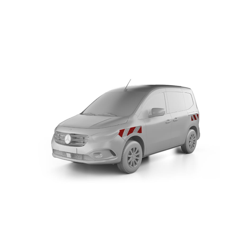 Mercedes Citan W 420 Warnmarkierungssatz Seitenmarkierung Hecktür