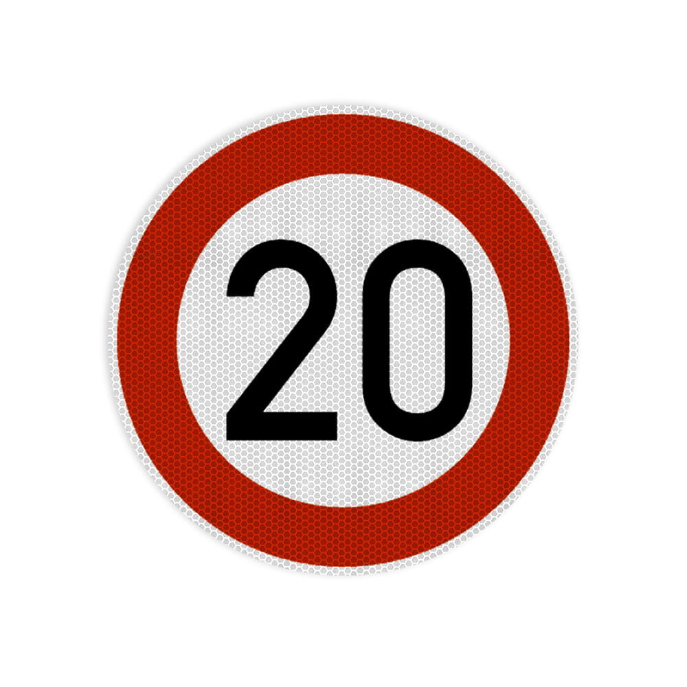 VZ 274-20 Zulässige Höchstgeschwindigkeit 20 km/h VZ 274-20 Zulässige Höchstgeschwindigkeit 20 km/h