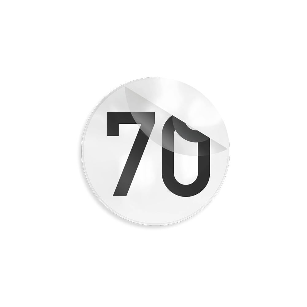 Overlay für VZ 274-70 zulässige Höchstgeschwindigkeit 70 km/h
