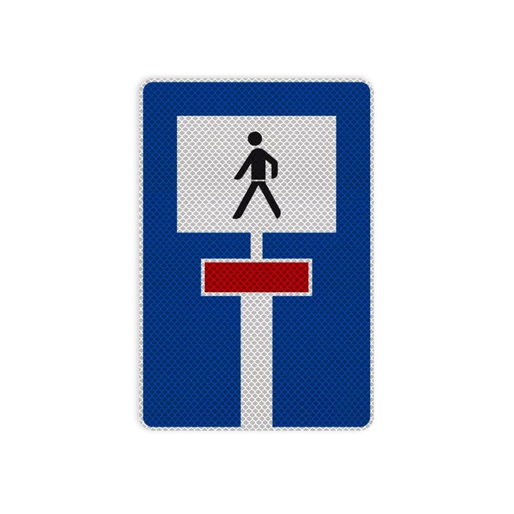 VZ 357-51 Für Fußgänger durchlässige Sackgasse VZ 357-51 Für Fußgänger durchlässige Sackgasse