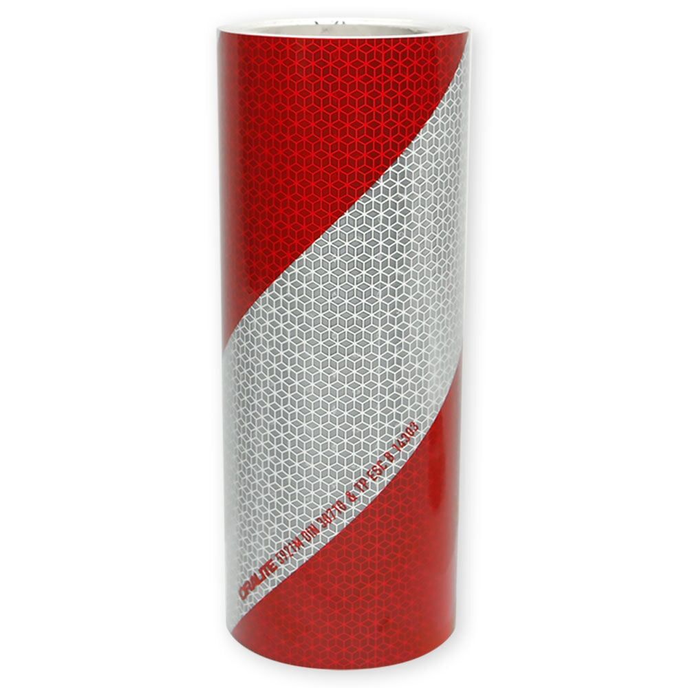 Rolle 282 mm ORALITE 5921M Warnmarkierung, rot-weiß rechtsweisend