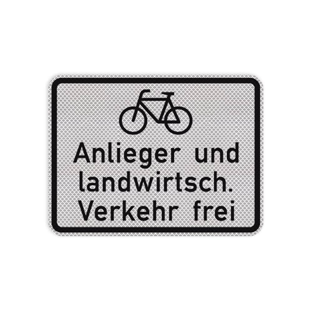 VZ 2212 Radfahrer, Anlieger und landwirtschaftlicher Verkehr VZ 2212 Radfahrer, Anlieger und landwirtschaftlicher Verkehr