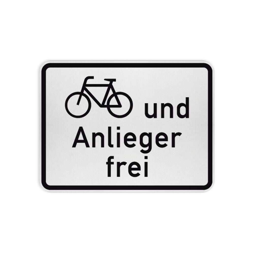 VZ 1020-12 Radverkehr und Anlieger frei VZ 1020-12 Radverkehr und Anlieger frei