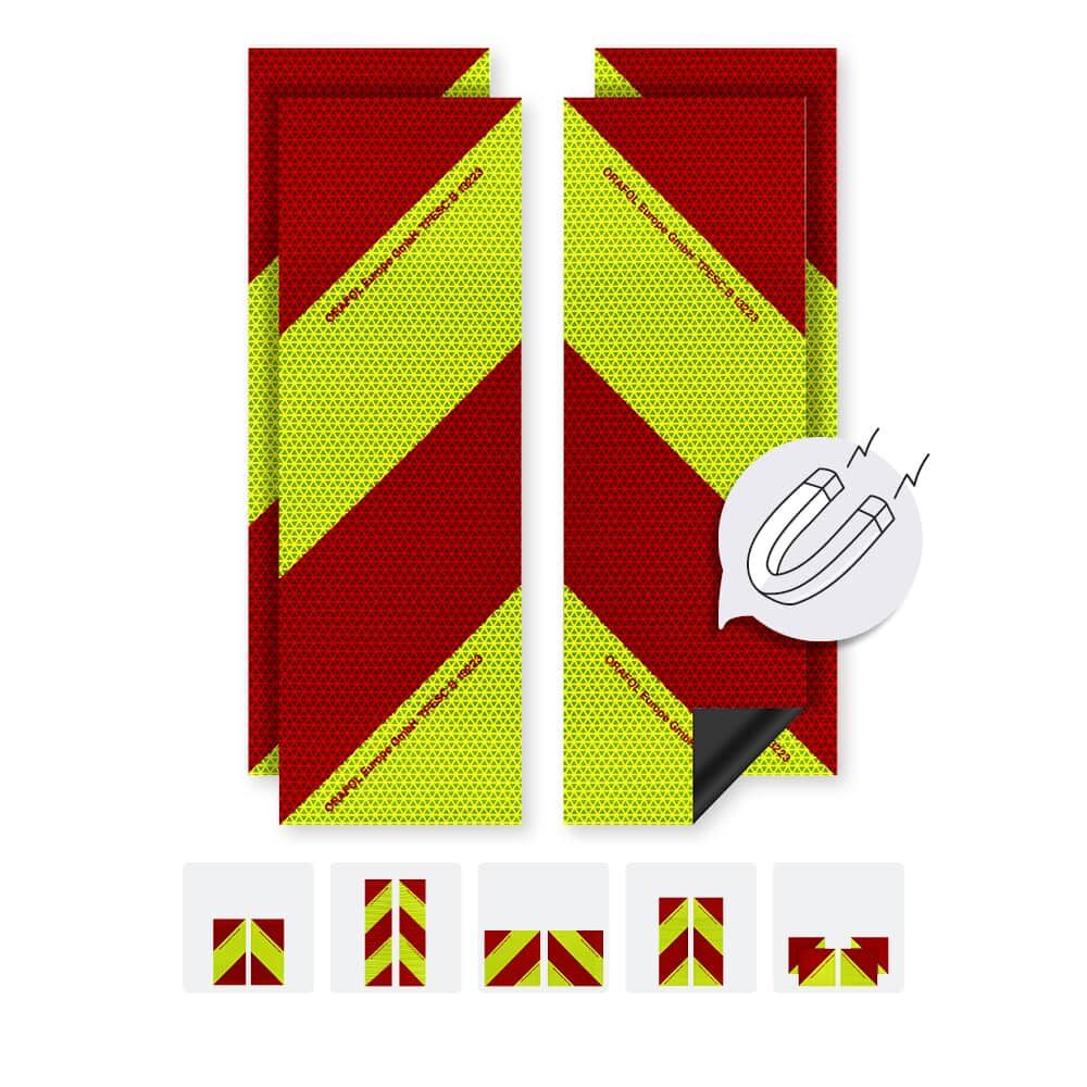 Orafol ORALITE Kfz Warnmarkierung VC 612 magnetisch Set