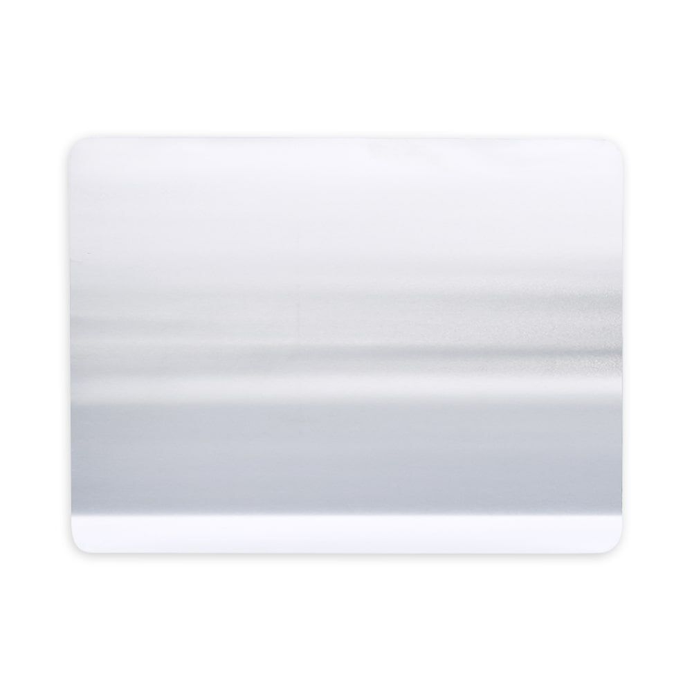 Rückseite der starren ADR-Tafel aus Aluminium, silber matt