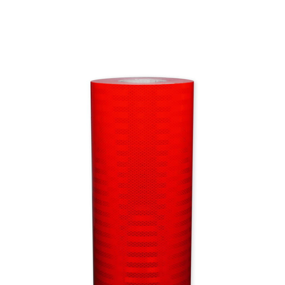 Rote 3M 3930-Rolle (914 mm), frontale Ansicht der Reflexfolie