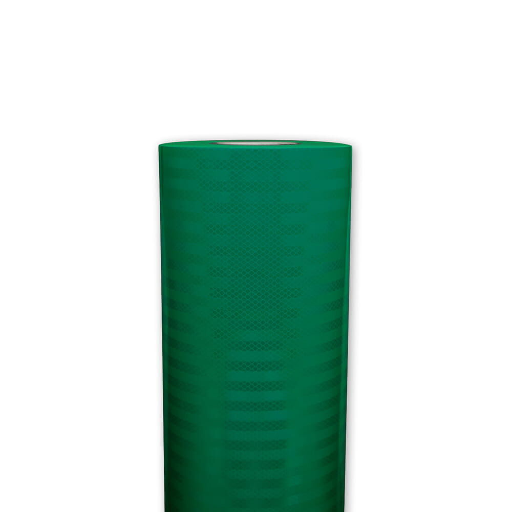 Grüne 3M 3430-Rolle (1220 mm), frontale Ansicht der Reflexfolie