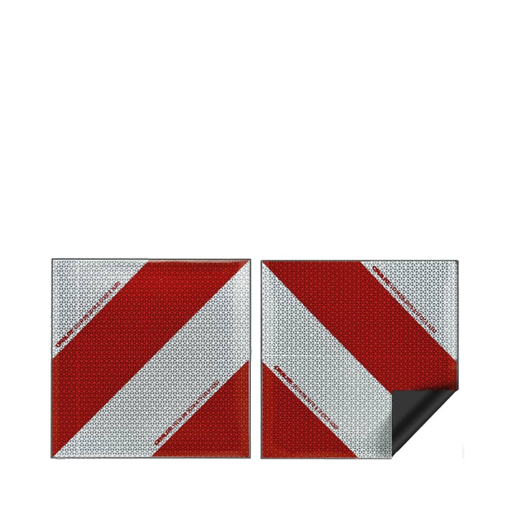 Orafol ORALITE Kfz Warnmarkierungsset magnetisch 2x 282mm x 282mm