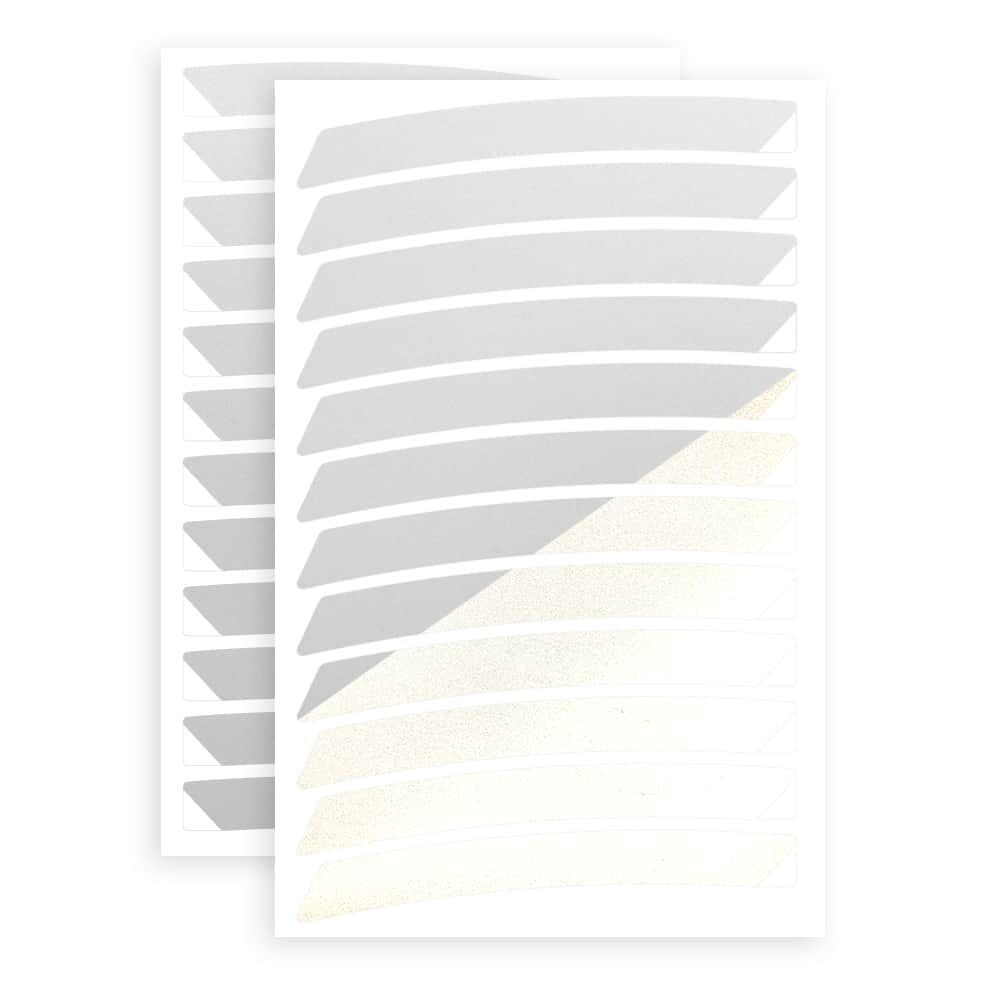 Felgensticker Light 27–29 Zoll in Weiß auf Stickerbogen