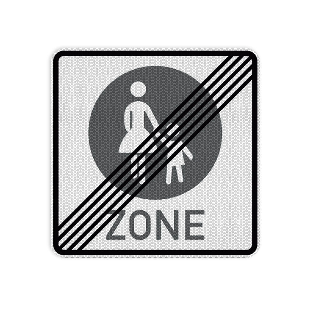 VZ 242.2 Ende einer Fußgängerzone VZ 242.2 Ende einer Fußgängerzone