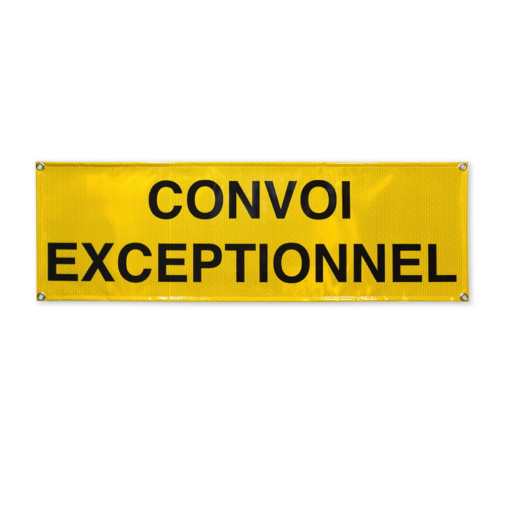 Reflexbanner Convoi Exceptionnel 1200mm RA2/C