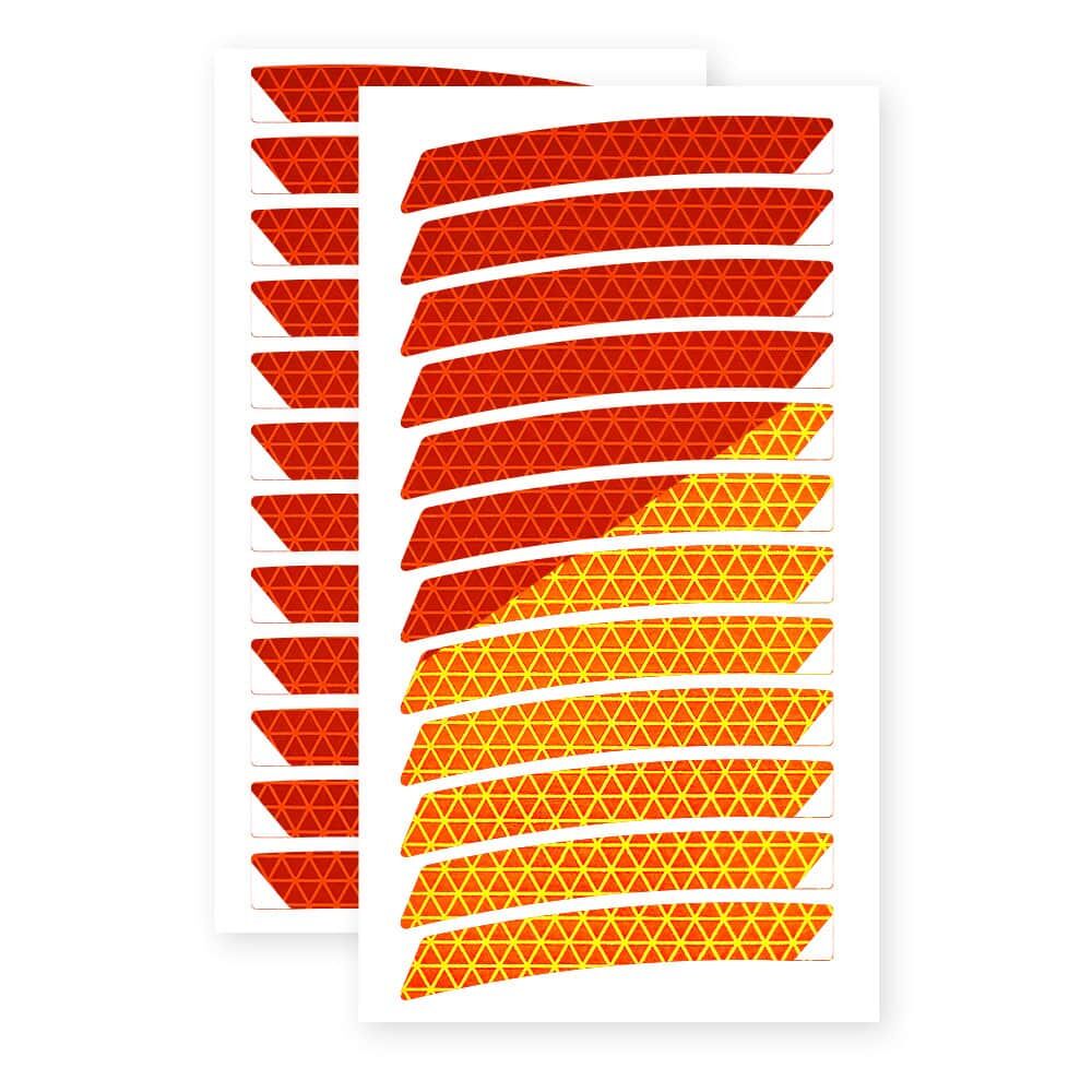 Felgensticker Neon 12″-24″ fluor-orange 24"