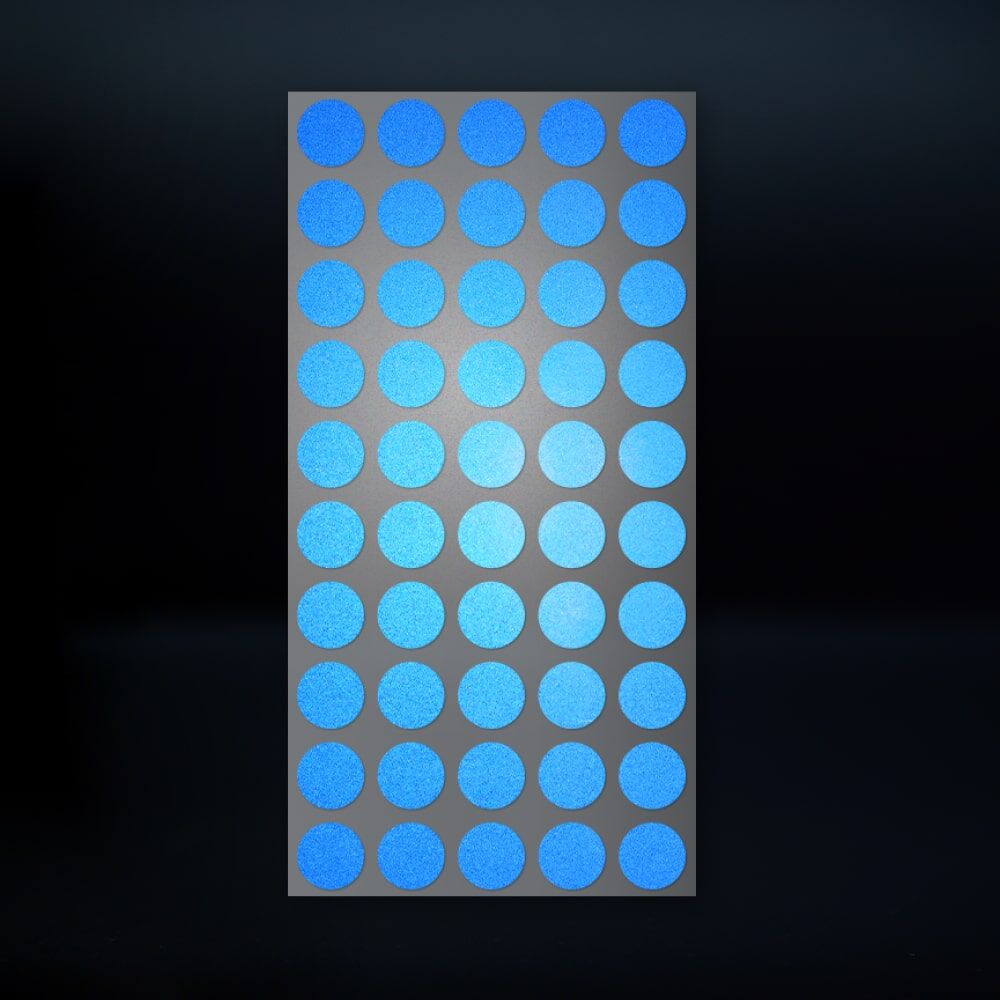 Geocaching Reflektoren farbig Ø 10 mm blau