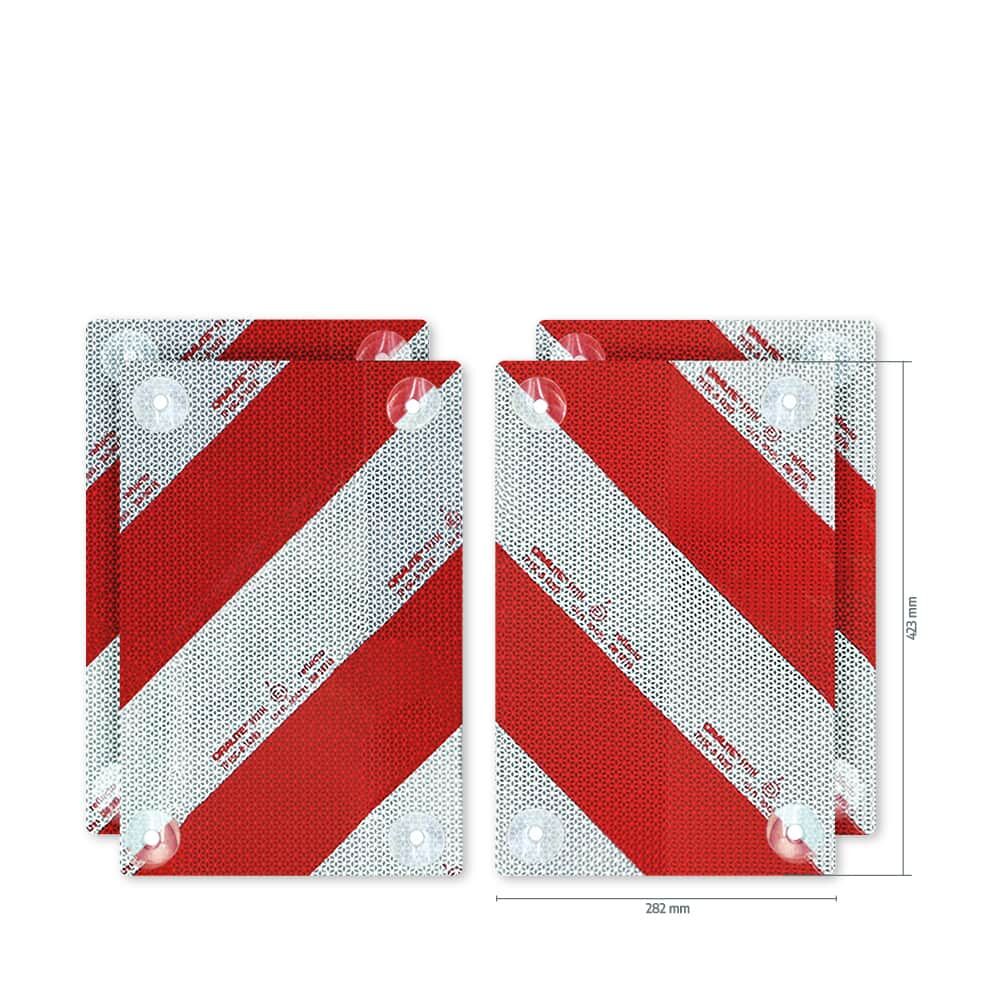 Reflecto 5921M Set, 4 retroreflektierende Markierungselemente, je 282 × 423 mm mit Saugnäpfen