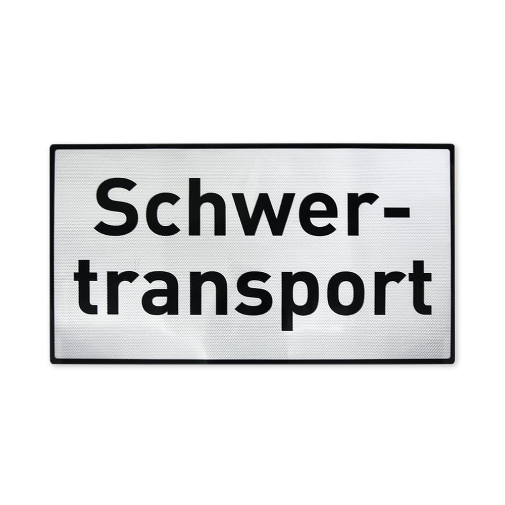 Schwertransport-Schild für Begleitfahrzeuge-selbstklebend / RA2 Reflexfolie