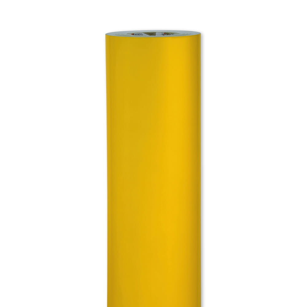 Gelbe ORALITE 5400-Rolle (1235 mm), frontale Ansicht der Reflexfolie