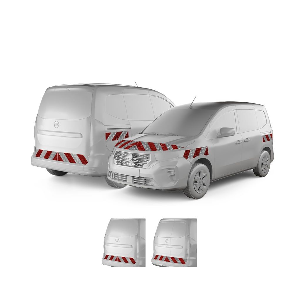 Nissan Townstar ab 2022 mit Variantenvorschau zwischen Hecktür und Heckklappe