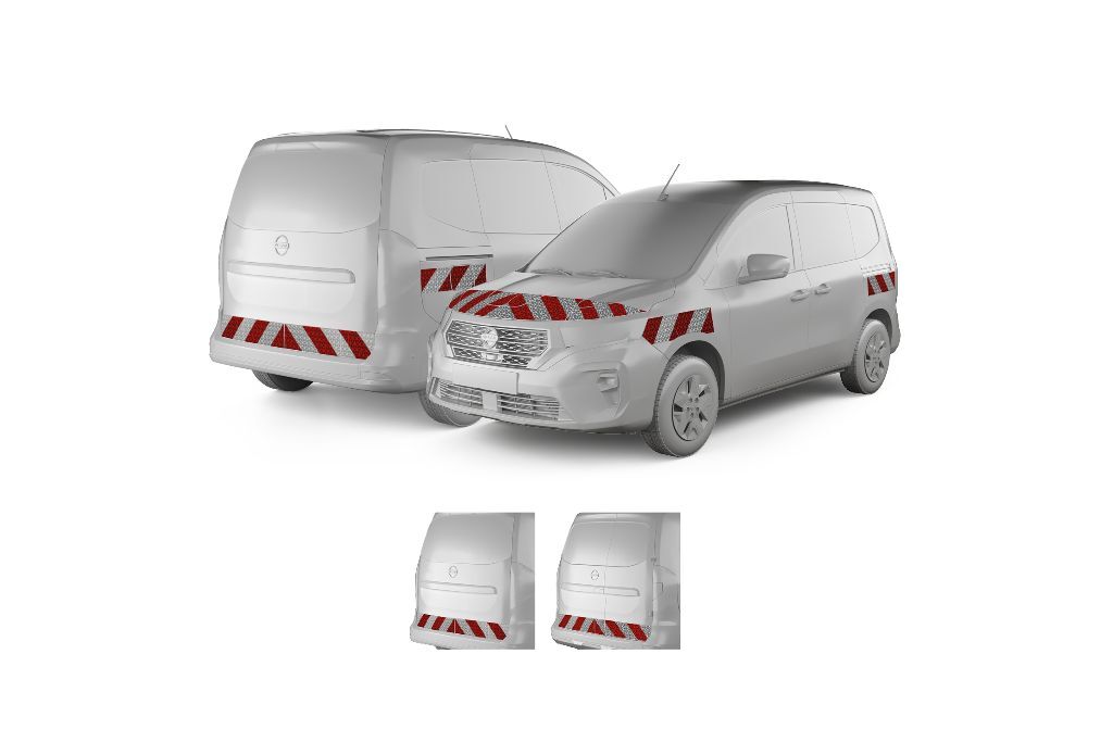 Nissan Townstar ab 2022 mit Variantenvorschau zwischen Hecktür und Heckklappe